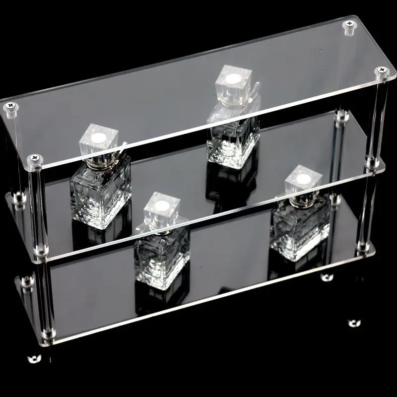 Clear Acrylic Risers Display Stands,Perfume Organizer Display Shelf & Versatile Cupcake Stand Holder,Display Risers for Figures