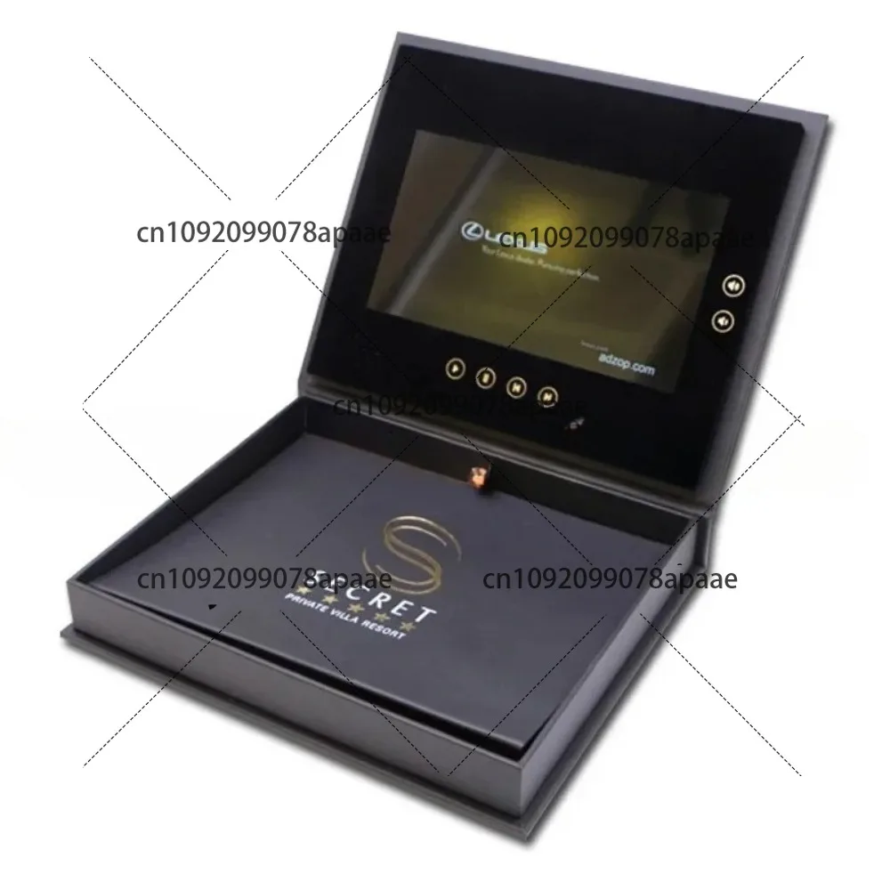 Marco de Fotos Digital con Pantalla Táctil LCD de 10.1 Pulgadas, Marco Electrónico USB para Fotos, Álbum de Video Digital para Invitaciones de Boda, Caja de Regalo