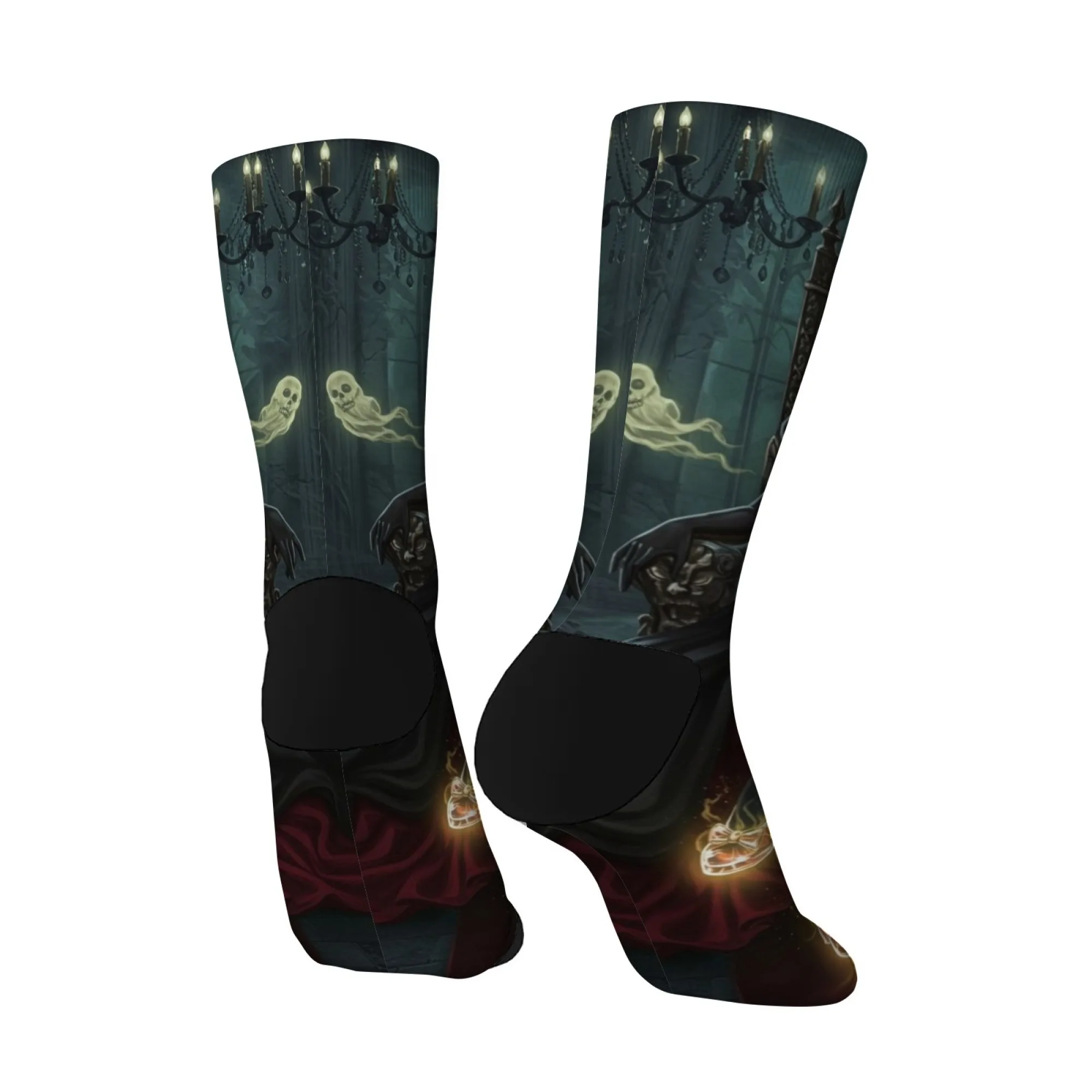 Calcetines divertidos de princesa de cuento de hadas de fantasma oscuro, calcetines con estampado de dibujos animados de terror de Hip-Hop callejero, calcetines informales cómodos de moda Unisex, regalo