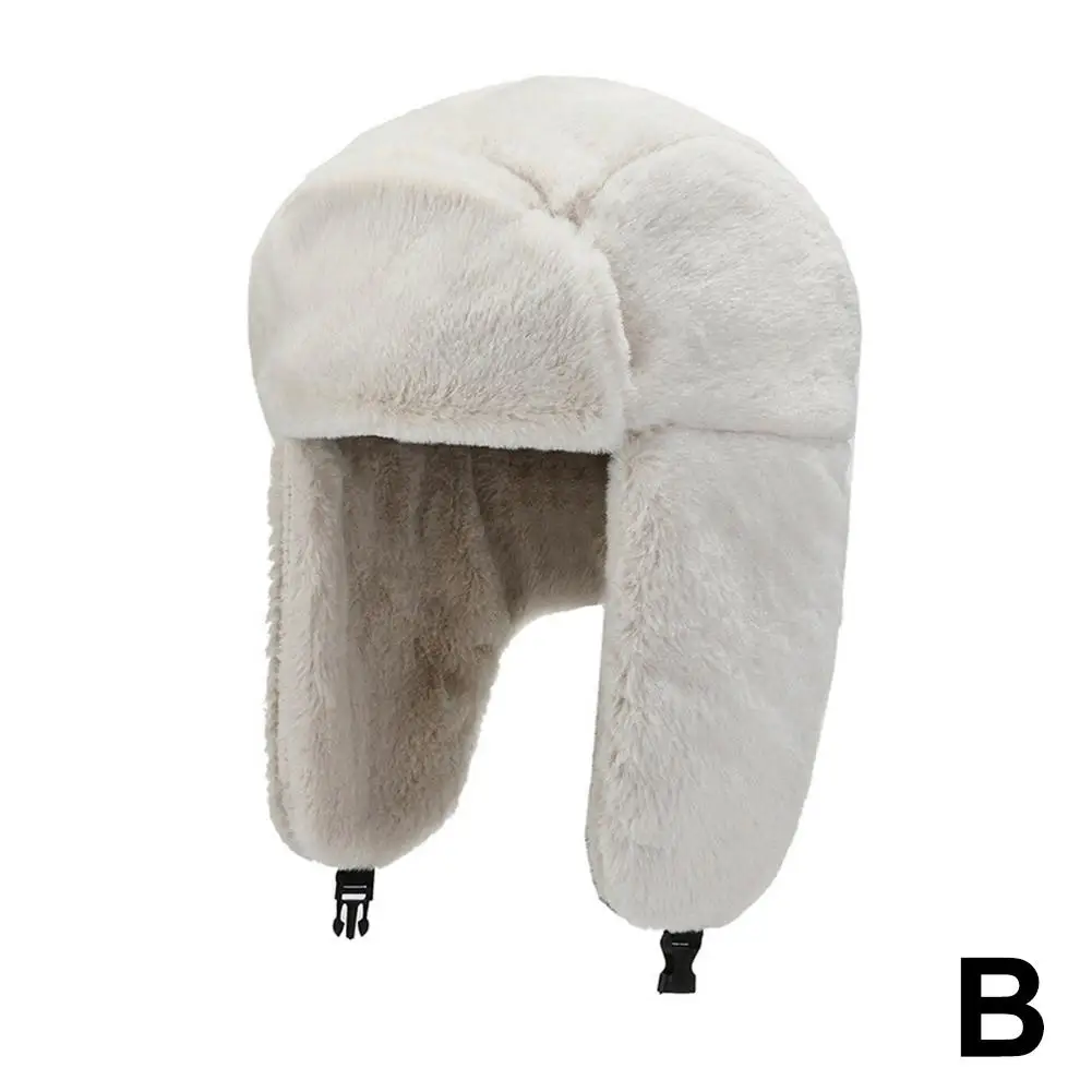 Winter Thicken Soldier Hat Foldable Buckle Ear Warm Protective Soft Winter And Hat Gear Travel Fashion Korea Hat I5d6