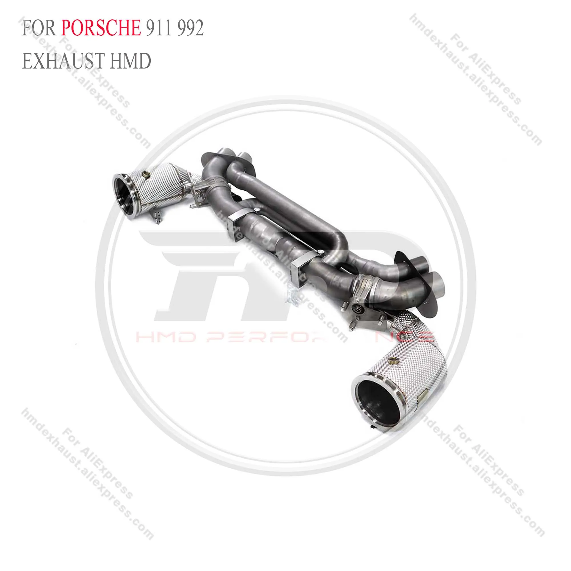 

Titanium Catback sand blast full sets for Porsche 911 992 with valve HMD Exhaust System Performance Quality certification