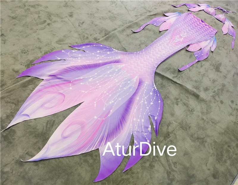 AturDive mermaid tail skin adult children parent-child large professional aquarium performance customized large size