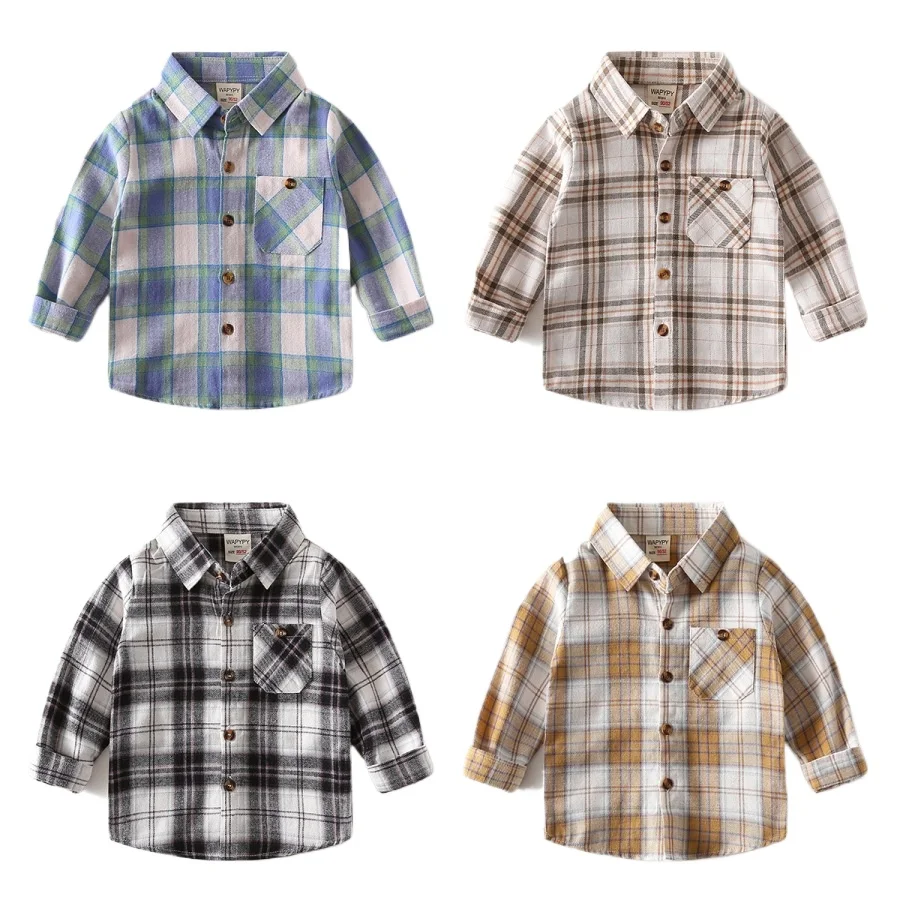 Plaid Toddler Boy Shirt