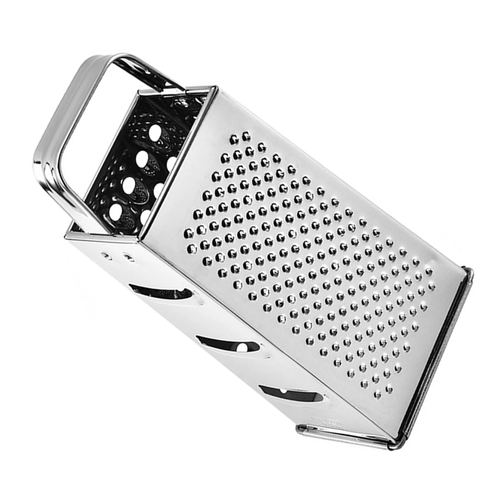

Multipurpose Box Grater Stainless Steel 4-Sides Grater Kitchen Gadget Corrosion Resistant Safe Vegetable
