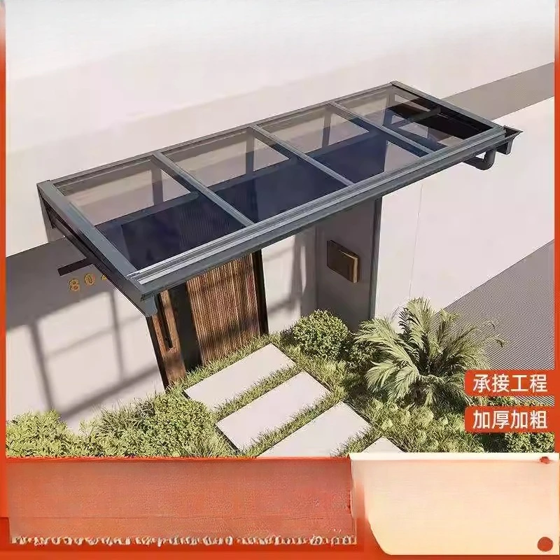 

Aluminum alloy canopy outdoor rainproof villa balcony canopy courtyard canopy eaves household endurance board awning