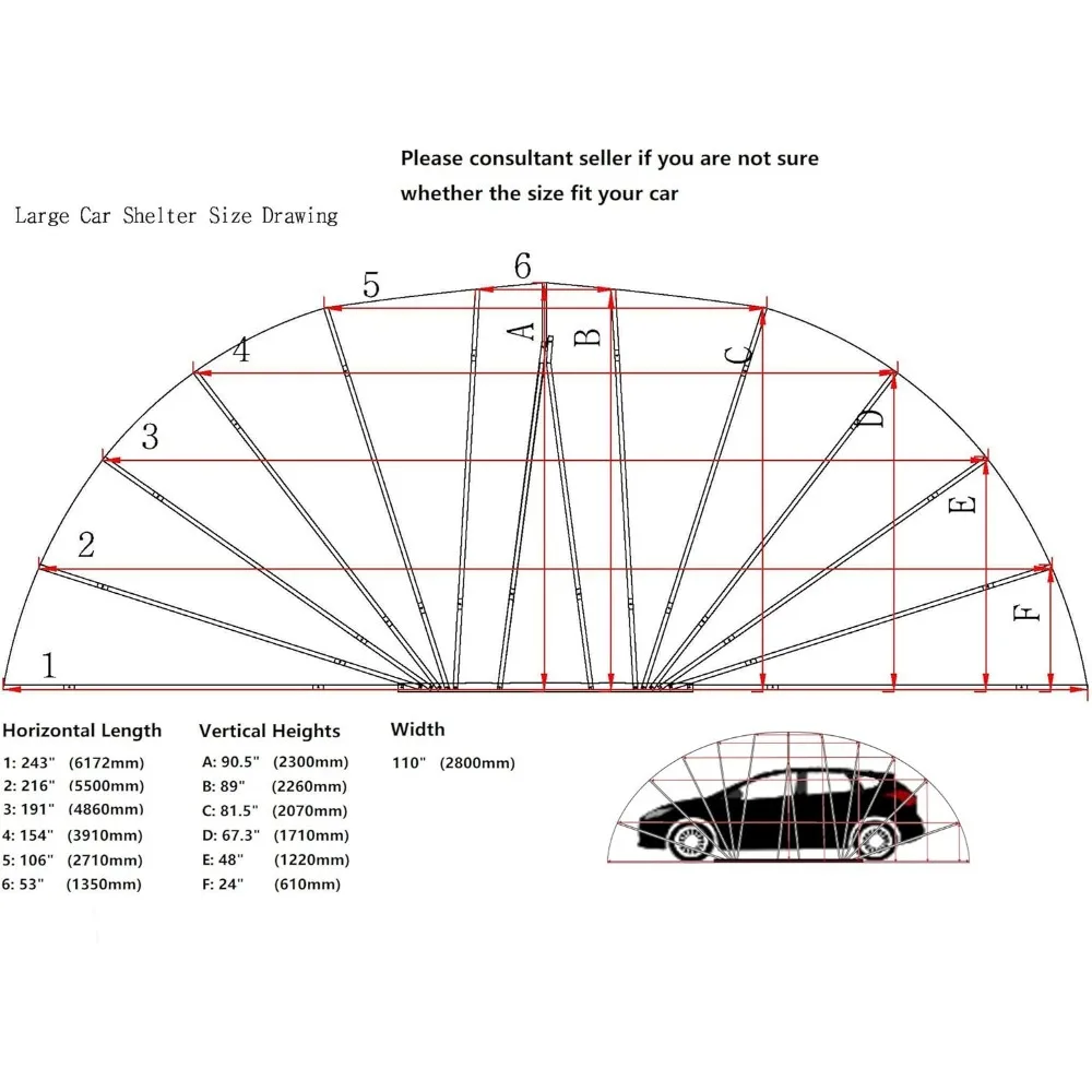 All Weather Proof Carport, Cars Garage, Cars Shed, Car House, Car Park, Foldable, Lockable, Retractable Durable Shelter