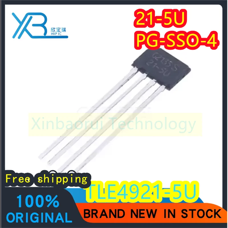 

(5/50pieces) TLE4921-5U Parts Mark 21-5U PG-SSO-4 Automotive Hall Effect Components Sensor Chip Brand New Original Free shipping