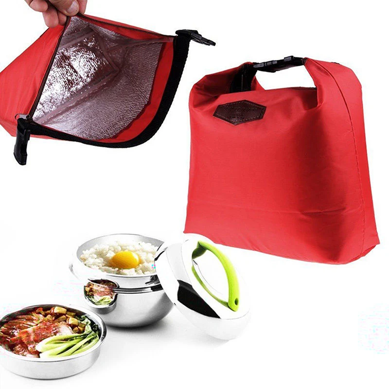 Hot Sale Lunch Bags Portable Insulated Pouch Cooler Waterproof Food Storage Bag Student School Food Storage Bags Handbag Tote