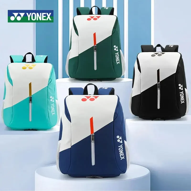 Yonex-多機能バドミントンバッグ、テニスバックパック、人間工学に基づいたデザイン、プロの試合トレーニング、4つのラケットを保持、本物