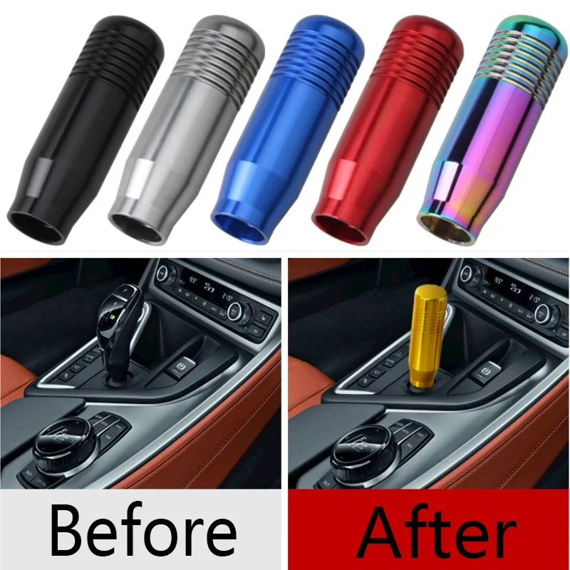 Manual Universal Car Gear Shift Knob Alumínio 6 Color Stick Transmissão manual Gearstick Lever Shifter Knob Acessórios do carro