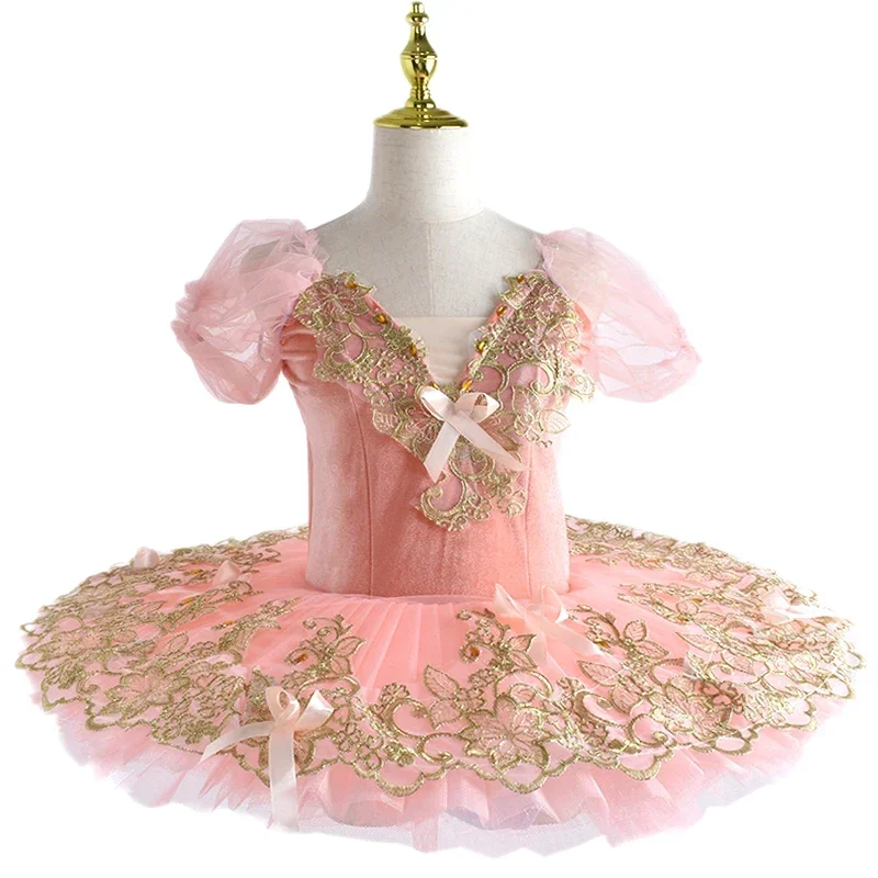 

Pink Velvet Professional Ballet Tutus Adult Women Children Kids Ballet Tutu For Girl Pancake Tutu Ballerina Party Ballet Costume