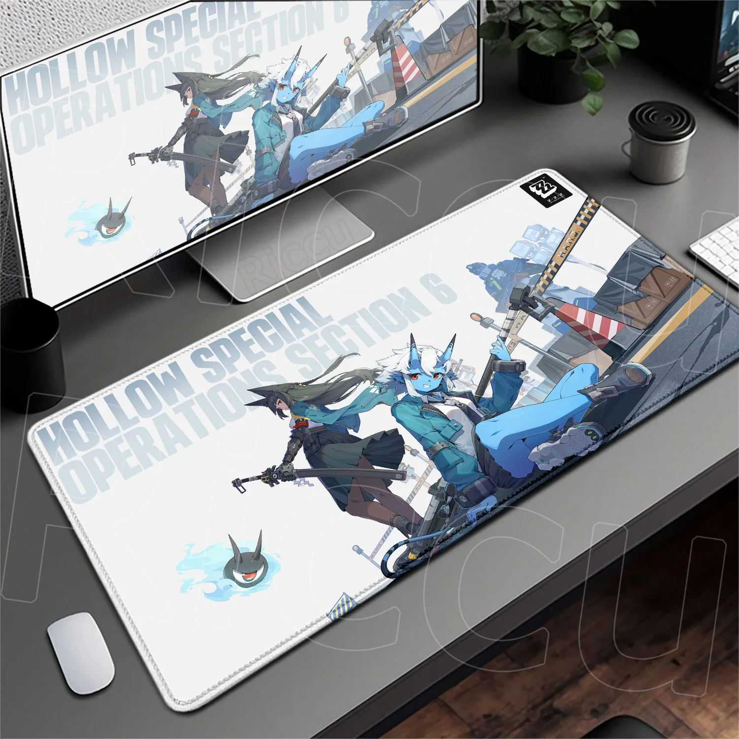 

Hot Gaming Zenless Zone Zero Hoshimi Miyabi Mousepad XXL Stitch Edge Thicken Office Carpet Cute Anime Deskmat Gamer Keyboard Pad