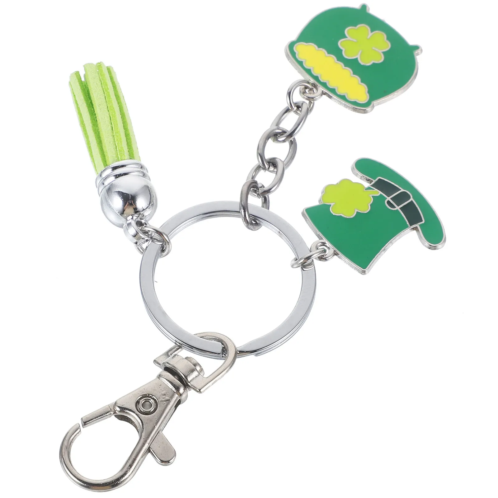 St Patrick Small Shamrock Keychain Cute Key Ring Bag Pendant Purse Decoration Unique Keychain for Women Party Favors