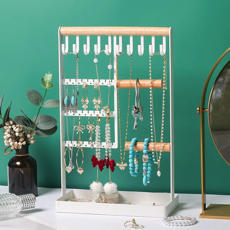 

Necklace Bracelet Jewelry Earring Rack Jewelry Rack Solid Wooden Frame Bracelet Jewelry Display Storage Jewelry Display Stand