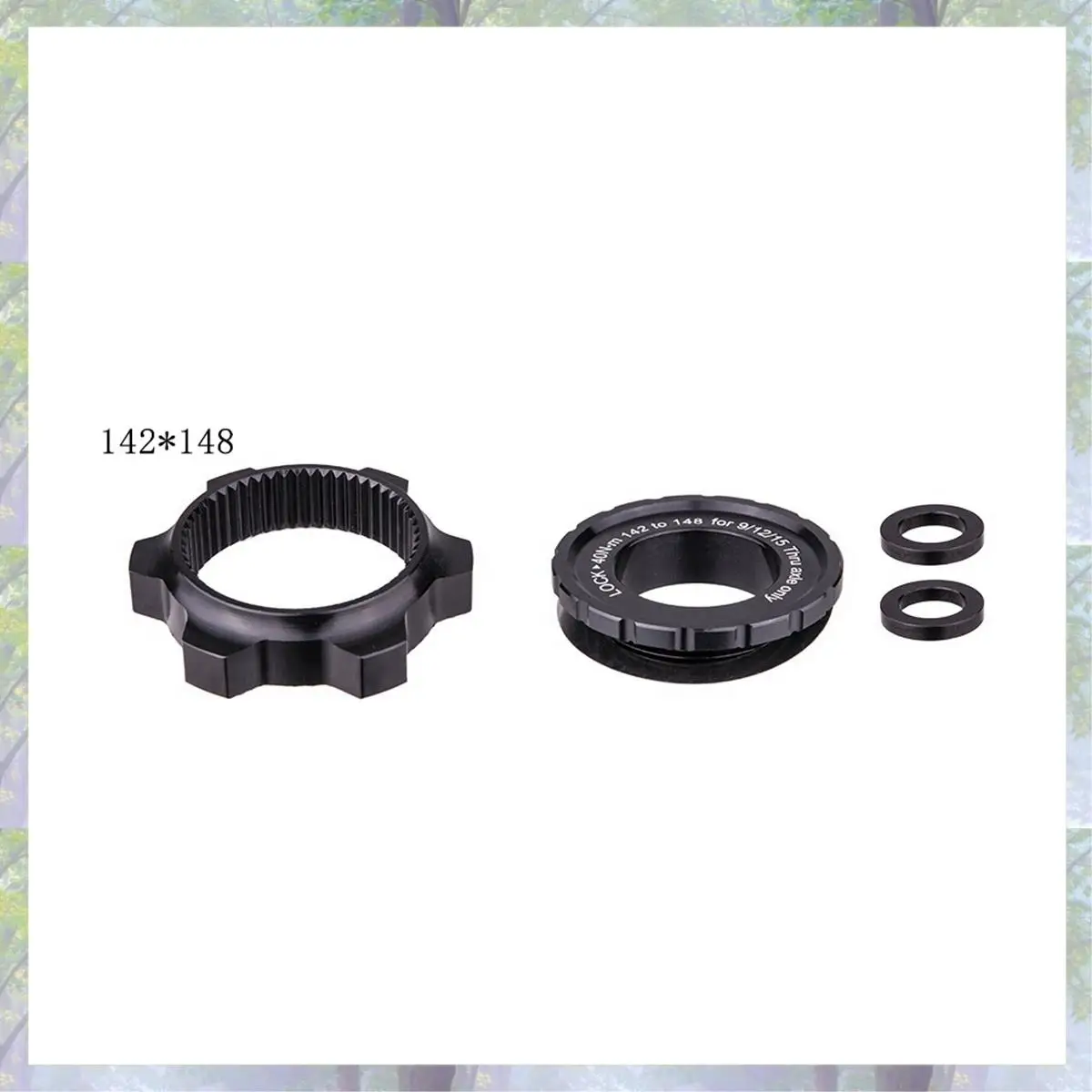 새로운 도착 2 Pcs 센터 잠금 허브 부스트 어댑터, 6 홀용 센터 잠금, 12X142 ~ 12X148 및 15X100 ~ 15X110