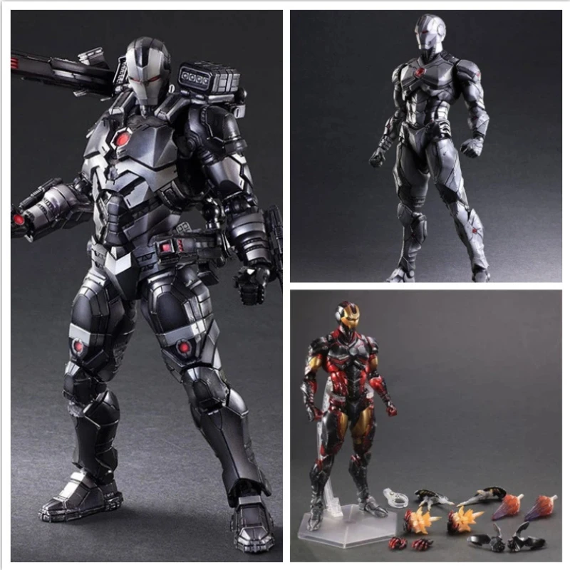 

Коллекционная подвижная фигурка War Machine Iron Man 2-го поколения (красно-серая) от Play Arts Kai Avengers 3, модель для демонстрации