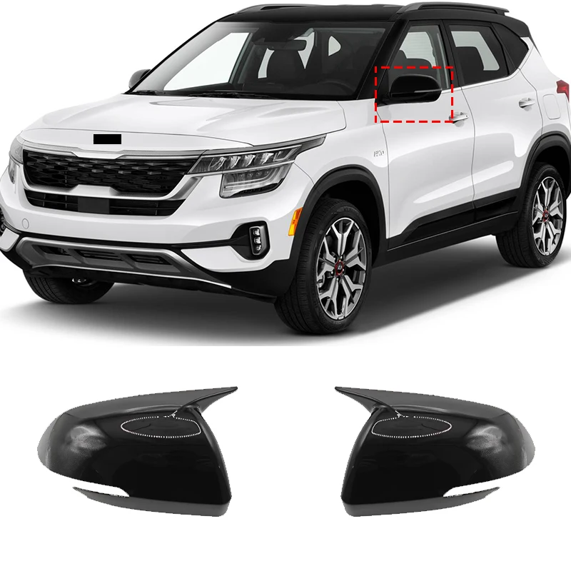 for Kia Seltos KX3 2020 2021 2022 2023 2024 rearview mirror side mirror protection cover modification exterior decoration ABS