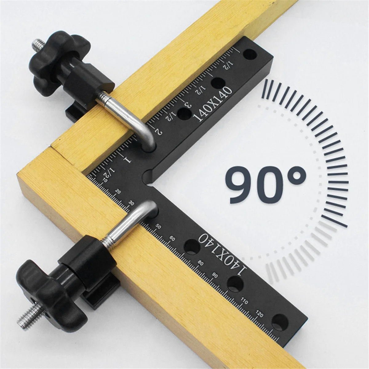 Woodworking Jigsaw Puzzle Fixed Square Woodworking Square L-Foot Aluminum Alloy Right-Angle Positioning Tool