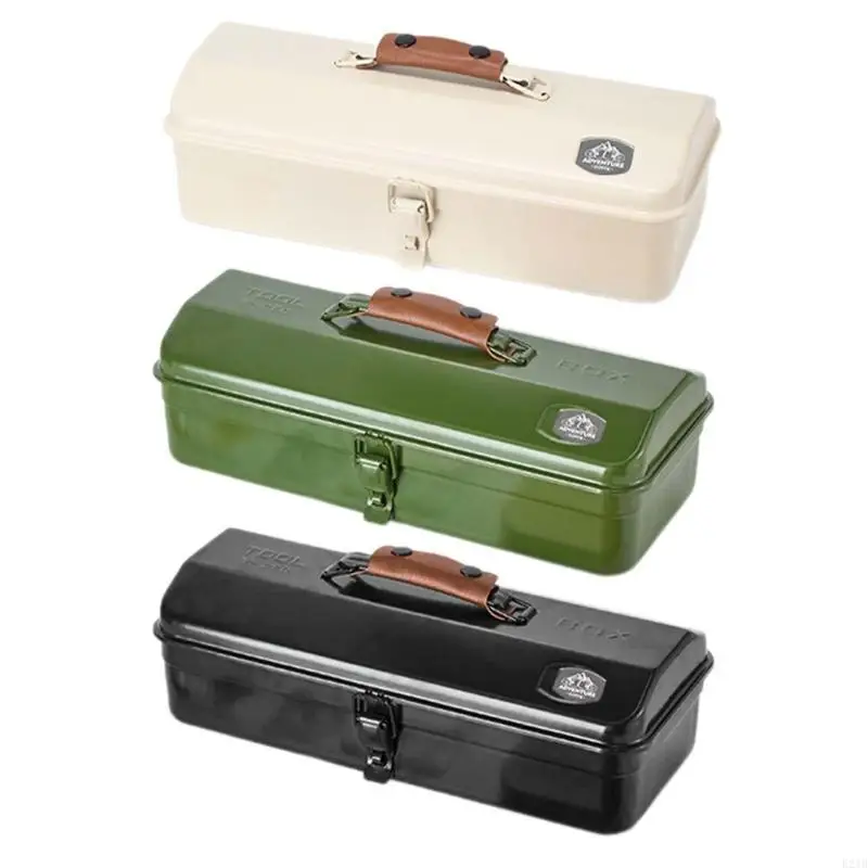 Outdoor Portable Metal Storage Box with Customizable Stickers for Travel Picnics 
