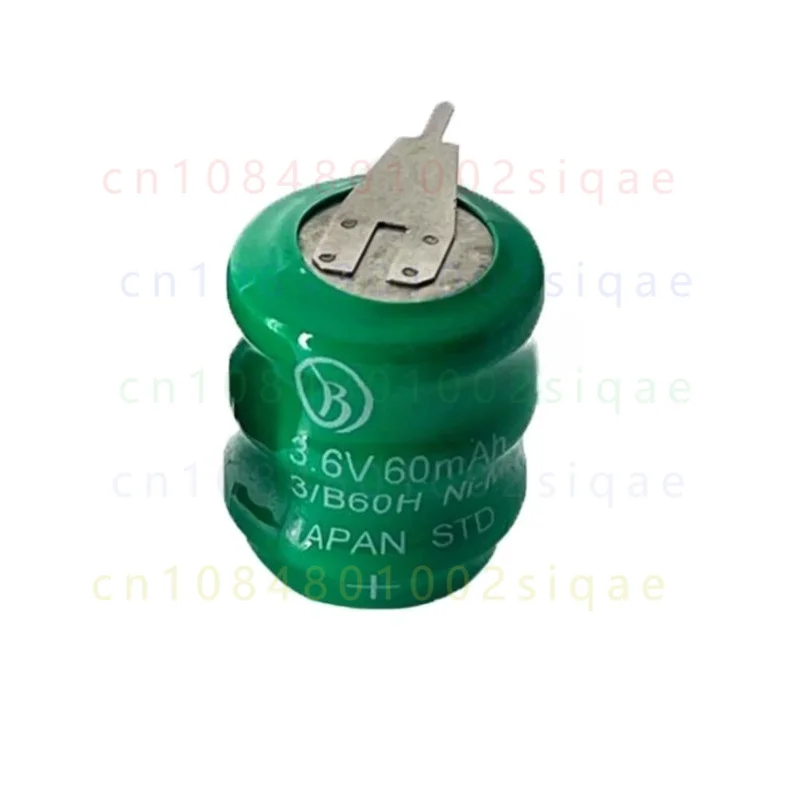 FOR Equipment Backup 10Pcs New 3.6V 60mAh Ni-MH Rechargeable Battery With 2 Pins Replacement Spare Battery