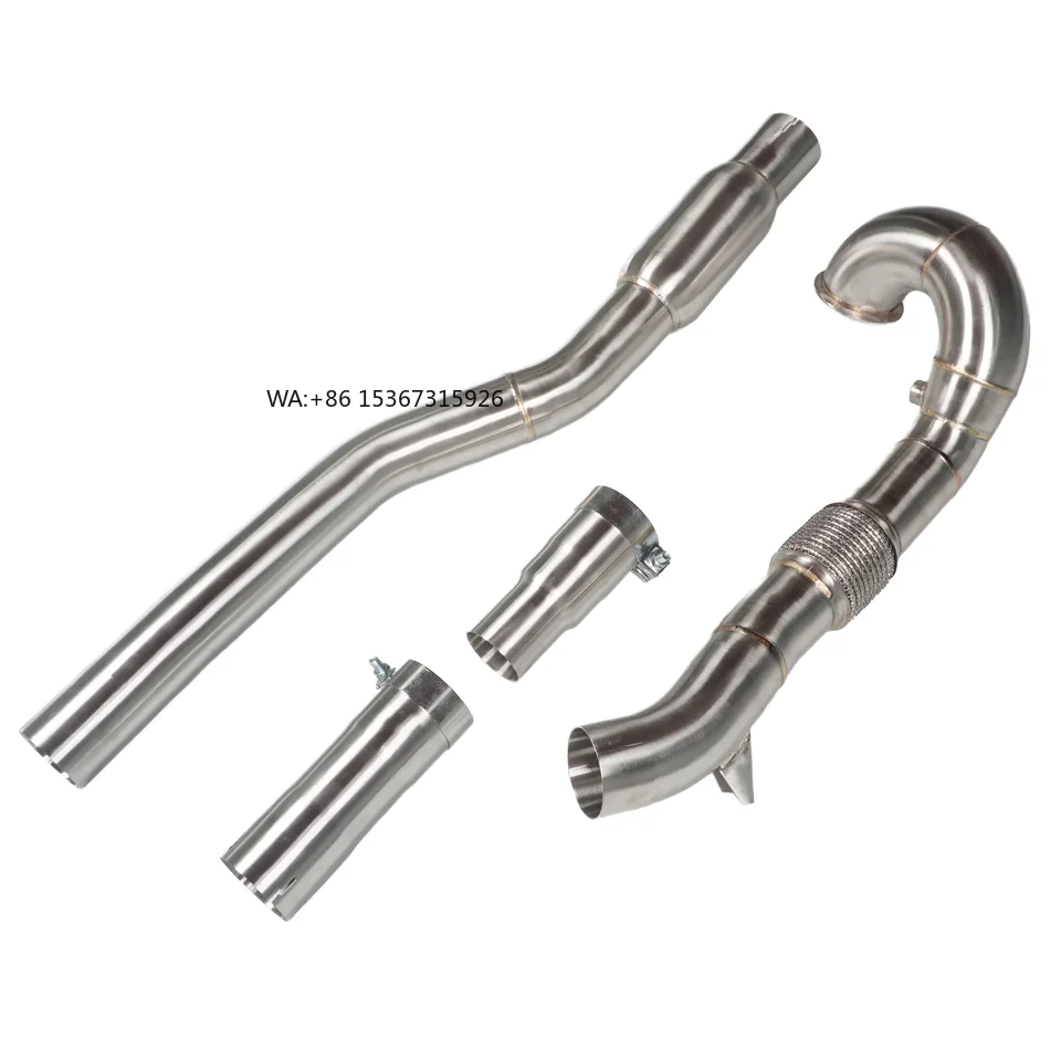 

S3 2.0T Performance Exhaust Downpipe with 304 Stainless Steel New Three Way Catalytic Converter