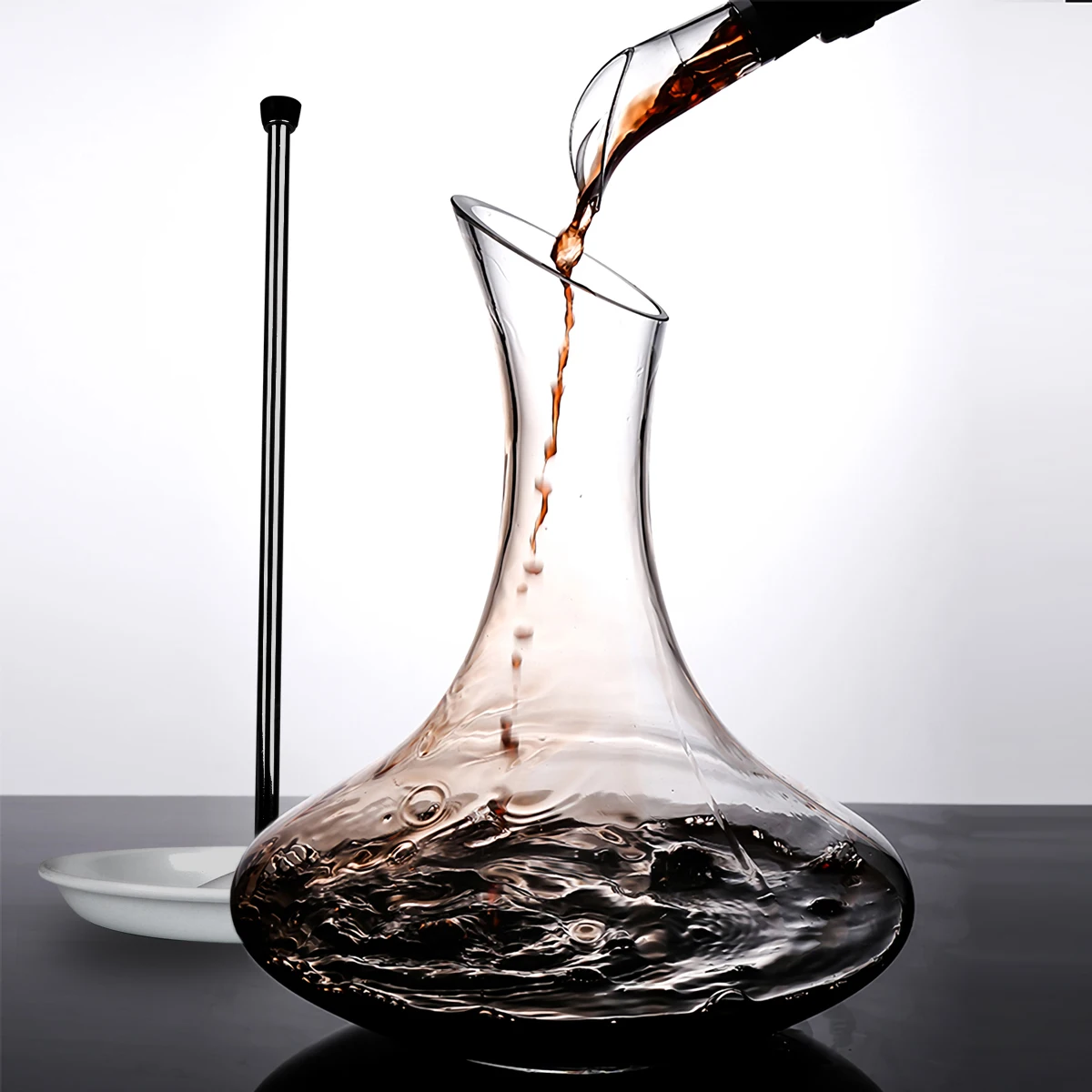 

Wine Decanter Drying Rack Stainless Steel Cup Countertop Bar Carafe Dryer Premium Material Corrosion Resistant Home Bars Hotels