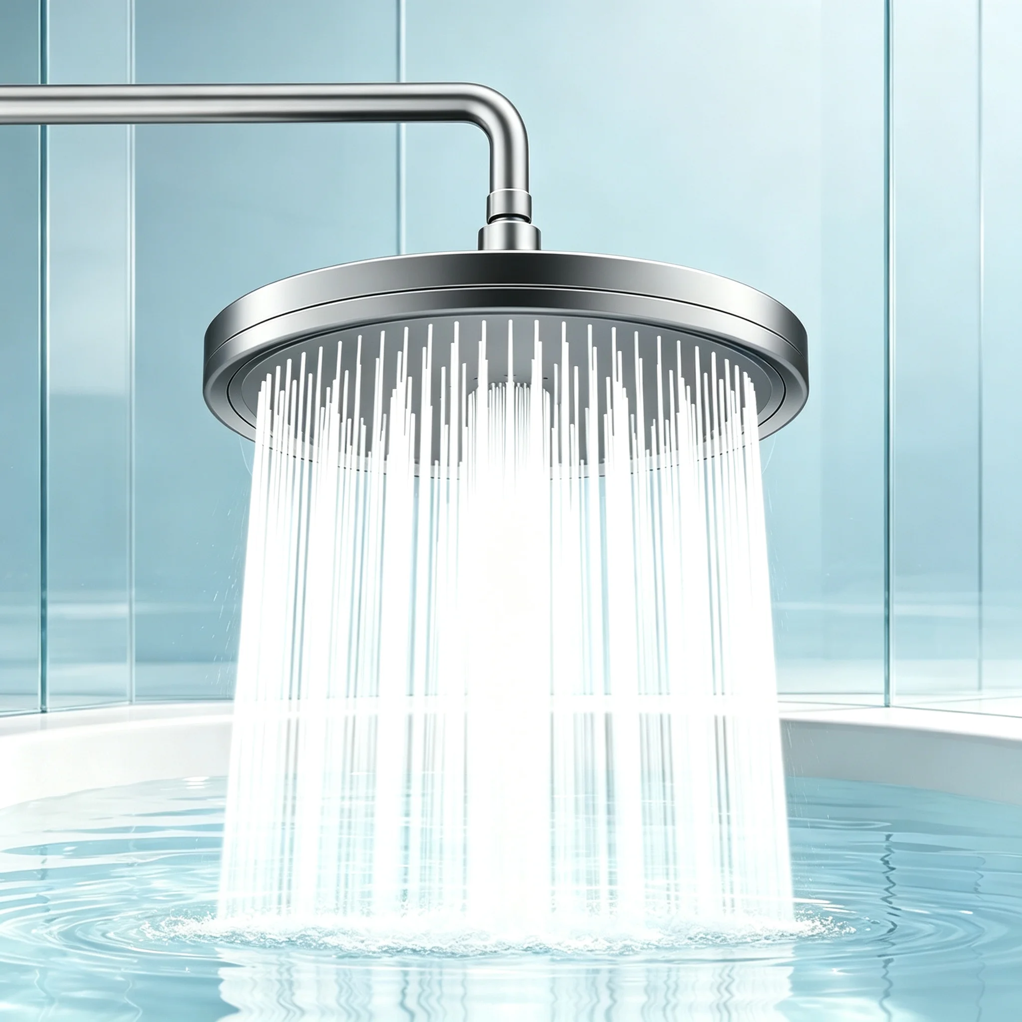 Premium Rain Shower Head with Six Spray Levels - Ceiling Mount Large Area Top Shower Sprayer for Full Body Spa Experience