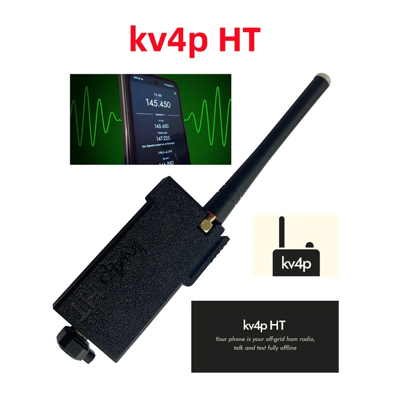 Kv4p HT Homebrew VHF Radio Android Phone Into Ham Radio Transceiver PCB V2.0 SA818-V SA818S Radio Module