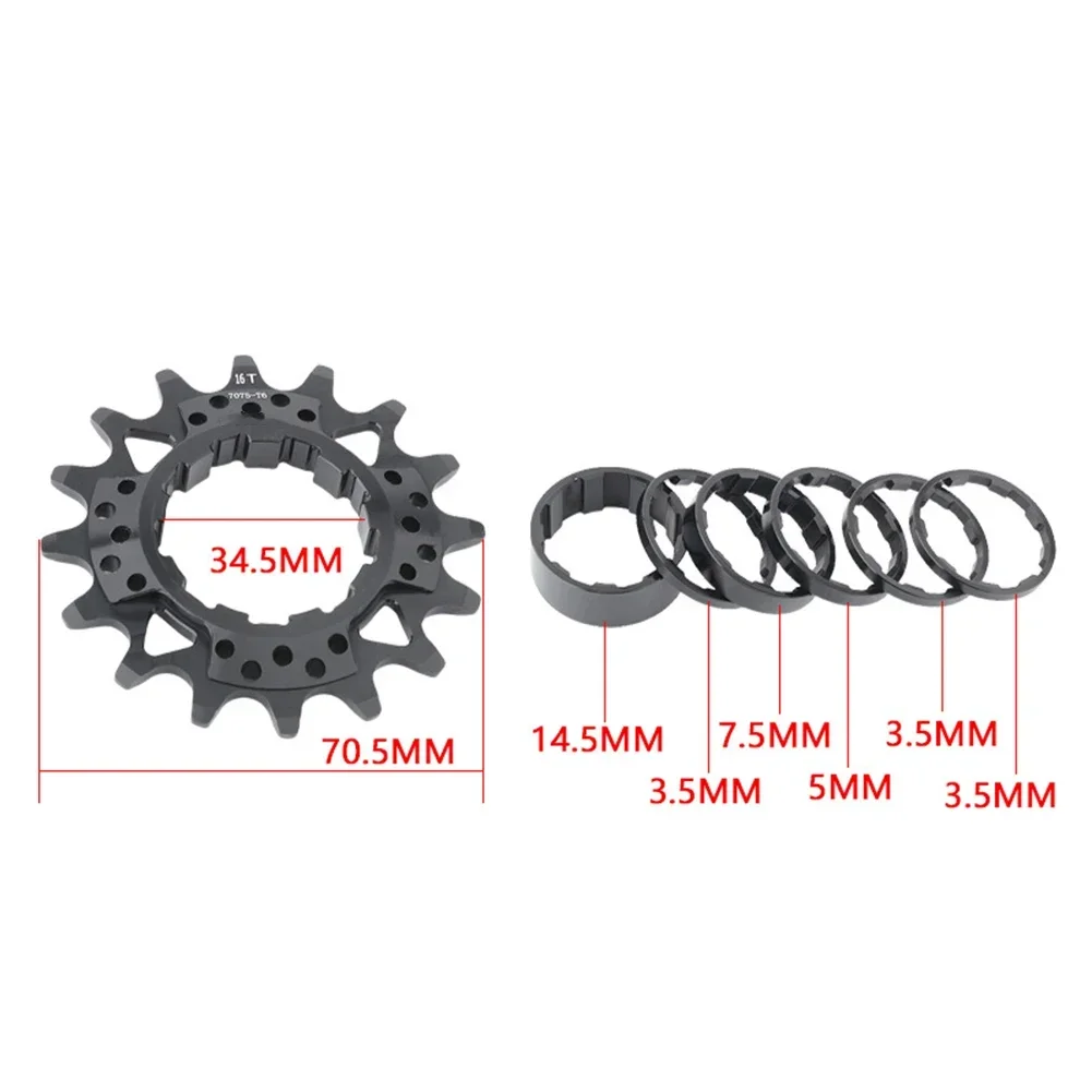 1 Set For Dirt Bike Climbing Street Bike To Single Speed Flywheel 9 Turn 1 Flywheel Cover Single-speed Flywheel Bicycle Parts