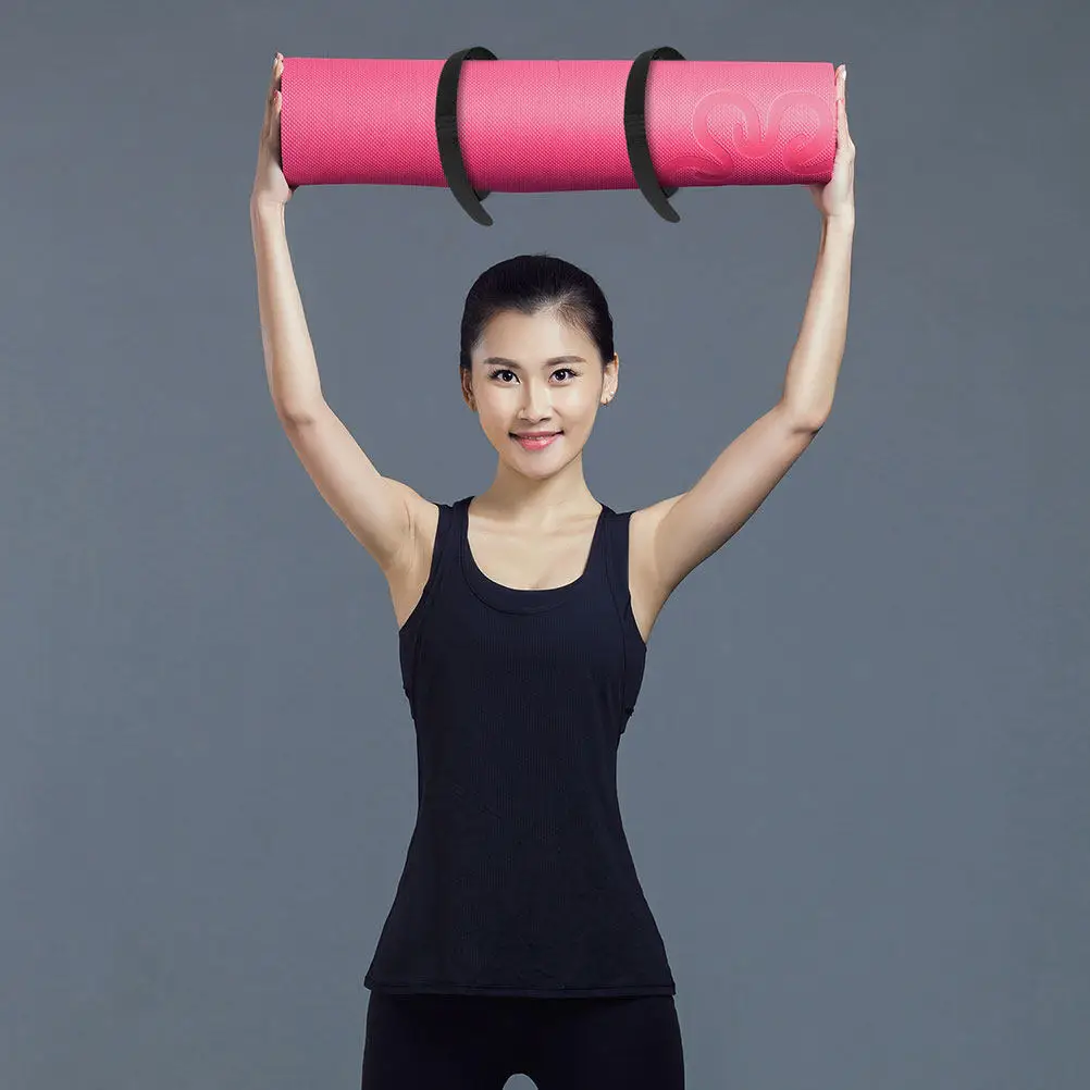 Yoga Mat Straps 10Pcs Adjustable Nylon Hook and Loop Fastening Bands for Storage Travel and Yoga Block Carrier