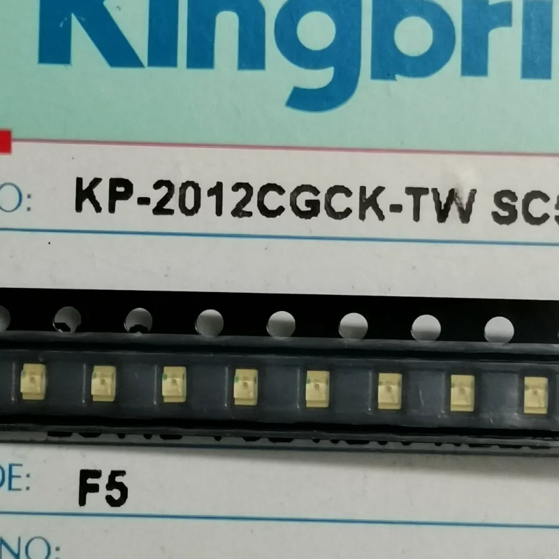 100 sztuk/KP-2012CGCK-TW 0805 czerwone światło grubość 1,1t jasne koraliki do lampy LED