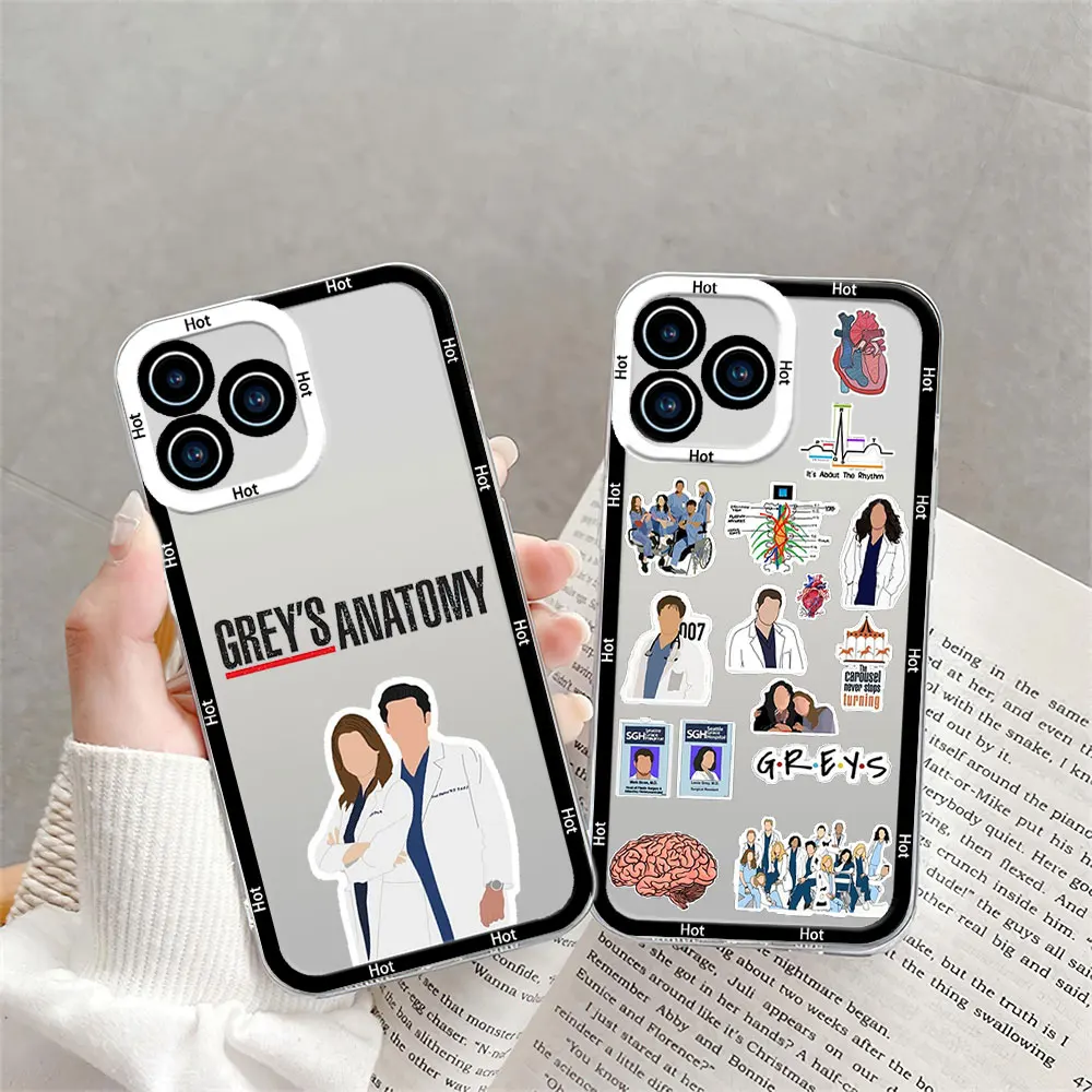 Greys Anatomy You Are My Phone Case for Samsung S24 S23 S22 S21 A55 A54 A35 FE PLUS ULTRA Transparent Bezel Shell