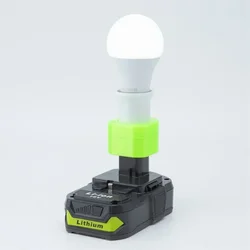 Cordless Portable E27 Bulb Lamp LED Light For Ryobi 18V Li-ion Battery Indoor And Outdoor Emergency Work Light（NO Battery ）