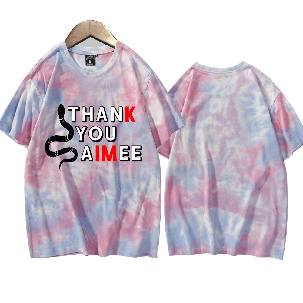 thanK u aIMee TTPD KIM Tie Dye Shirts Unisex Round Neck Short Sleeve Tee Fans Gift