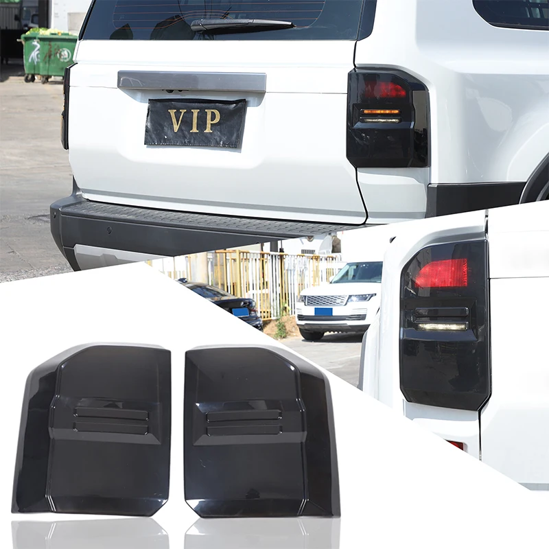 لتويوتا لاند كروزر برادو 250 LC250 2024-2025 ABS سيارة الذيل ضوء الغطاء الواقي ملصق تعديل الخارجي الملحقات