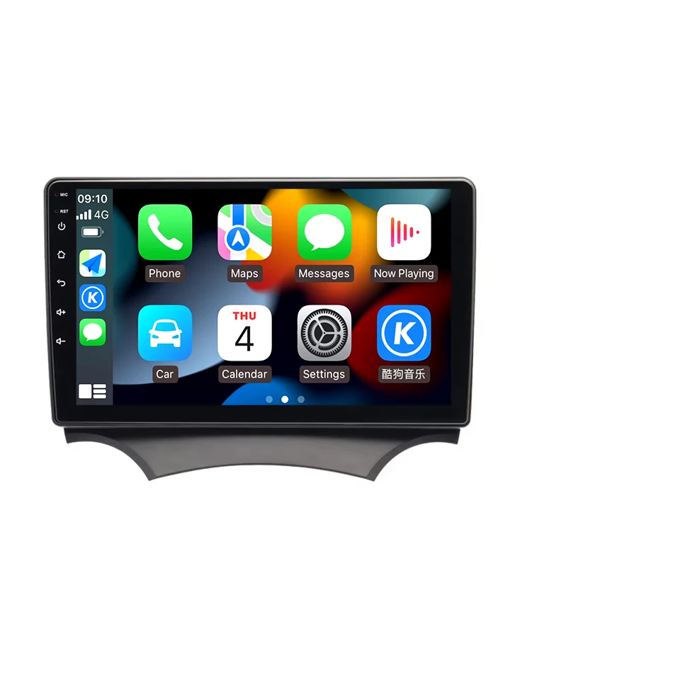 Android 16 voor Ford KA K2 2008 - 2014 Audioscherm Autoradio Videomultimediaspeler Carplay + Android Auto Navigatie GPS 2din - afbeelding 2