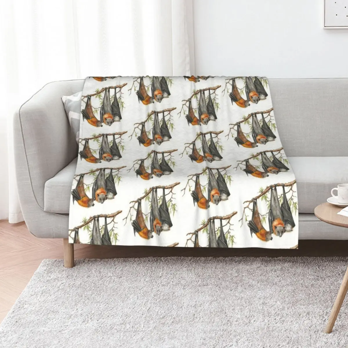 

Australian Grey-headed Flying-fox Throw Blanket blankets and throws Blankets For Bed Thermals For Travel for sofa Blankets