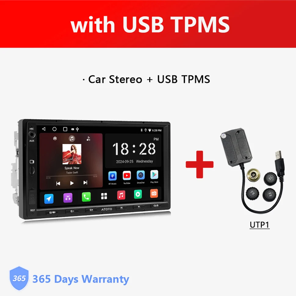 7 inch 2Din Android autoradio draadloos Carplay scherm Android Auto dubbele 2 Din Bluetooth stereo audio multimediaspeler