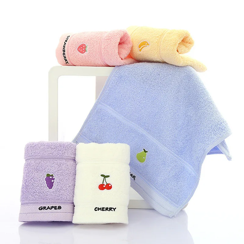 19.685 * 9.842 in cotton lovely children\'s towel face absorbent small face towel soft absorbent face towel children\'s bath towel