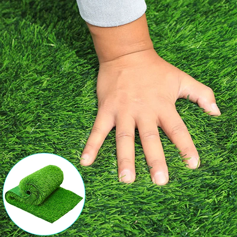 Artificial Grass Mat Outdoor Gardening Turf Lawn DIY Home Wedding Decoration Fake Grassland Garden Landscape Carpet Green Floor