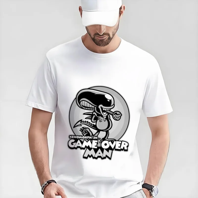 

Retro Horror movie Alien LV-426 Gift T-Shirt Sic-Fi Weyland Xenomorphe Graphic clothes 0320 Large size top 100% cotton print Tee