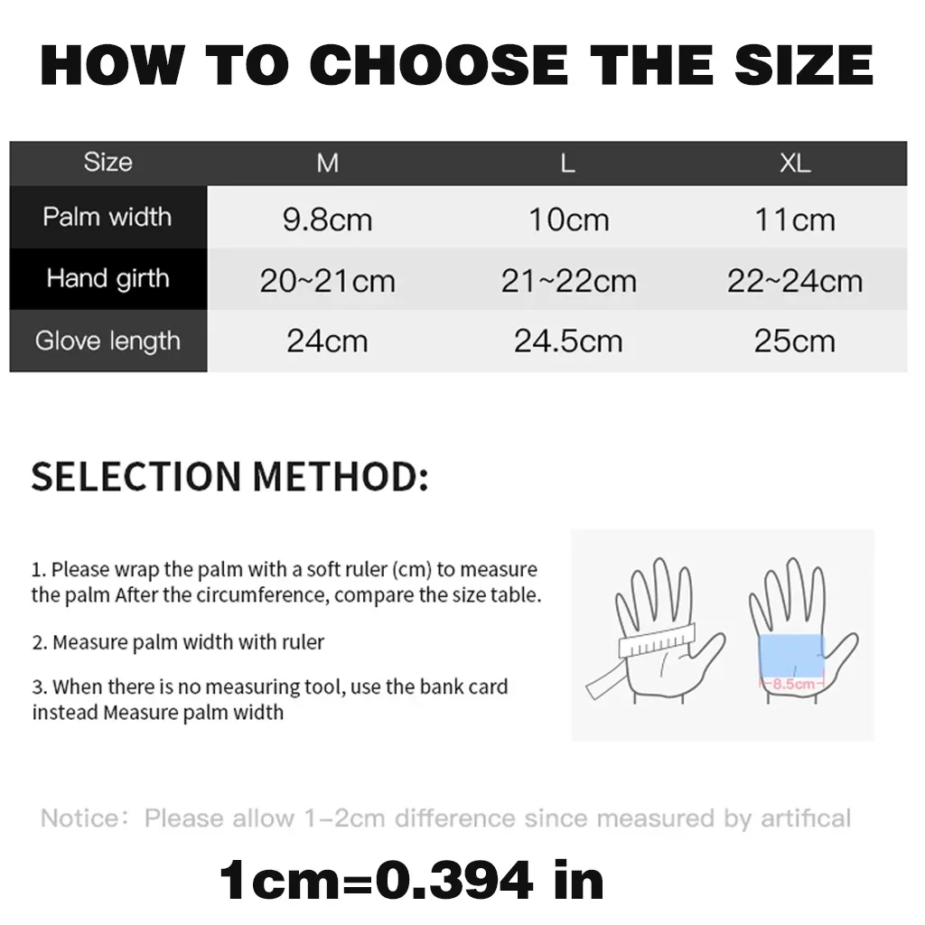 Autumn Winter Warm Men's Gloves Outdoor Cycling Sports Waterproof Touch Screen Glove For Men Women Plush Warm Slip-Proof Gloves