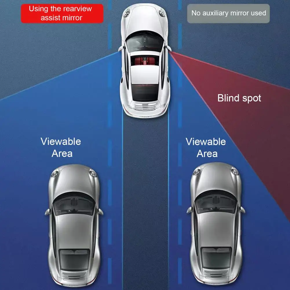 Samochód pomocniczy lustro Premium 360 stopni regulowany długi okres użytkowania Parking samochodowy pomocniczy Blind Spot Mirror materiały