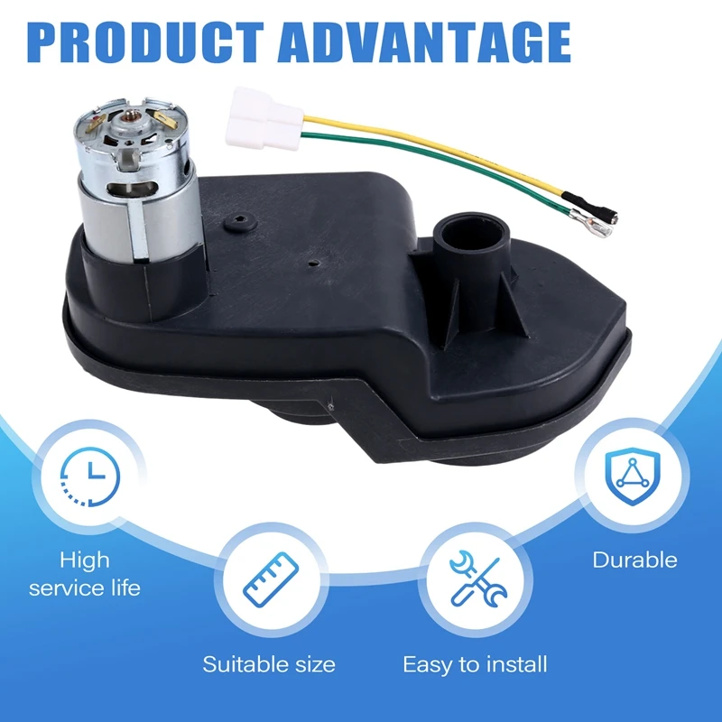 555 24V 18000RPM Coche eléctrico para niños Motor de accionamiento de alta potencia y caja de engranajes, caja de engranajes de coche de juguete confiable