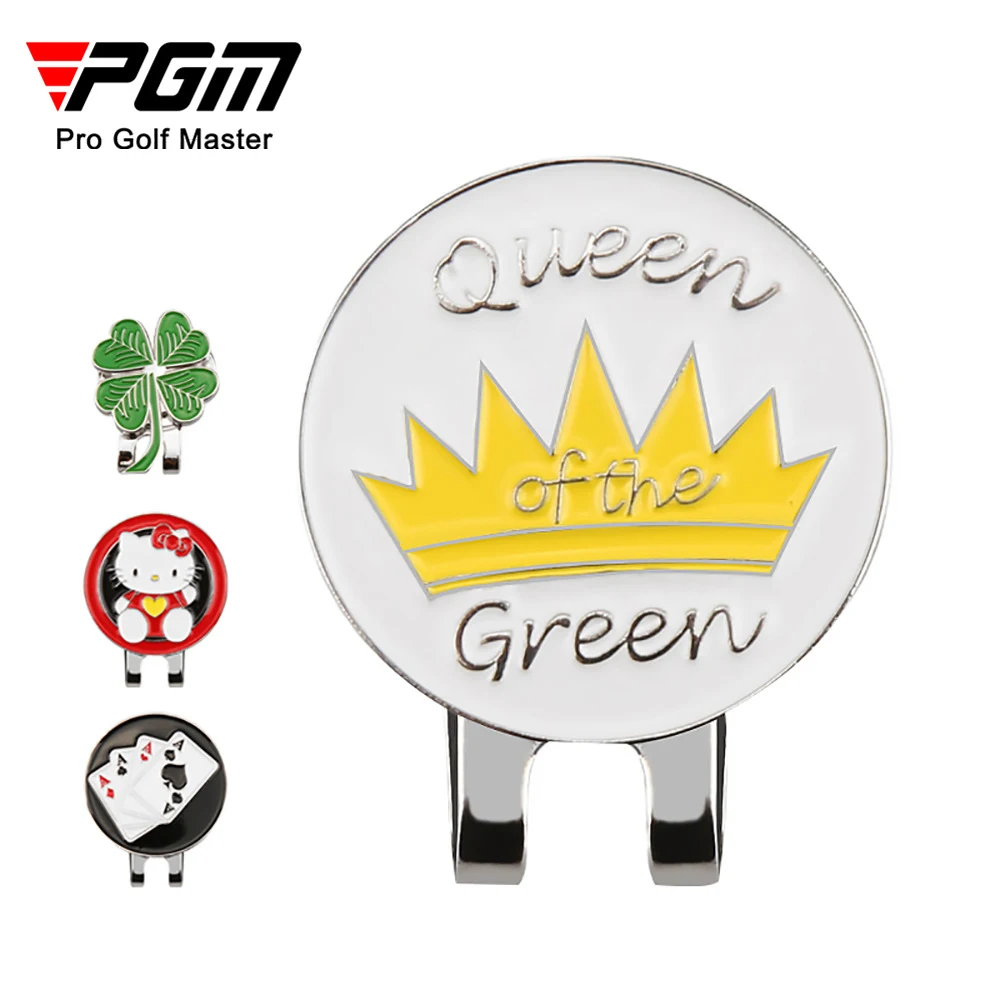 PGM Golf Ball Mark Hat Clip, Metal Magnetic Alloy Birdie Tiger Cap Clip, Glove Design, Golf Marker, MK010