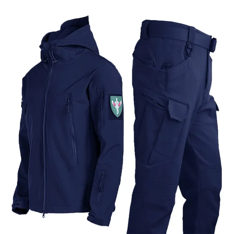 Outdoor Werk Soft Shell Winddichte Koude Bestendige Wol Tactische Set Met Betaalbare Prijzen Voor Werkbroeken En Jassen