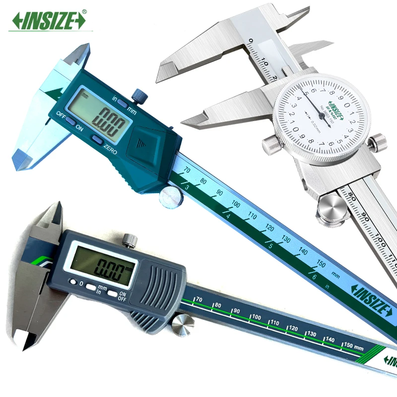 INSIZE Digital CaliperI 0-150mm/6" 0-200mm/8" 0-300mm/12" 1108-150 1108-200 1108-300 Automatic Power Off 0.01 Precision