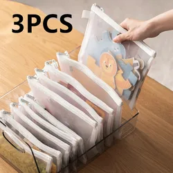 Toy storage bag building block puzzle sub-package bag children small particle zipper transparent Pouch finishing storage box