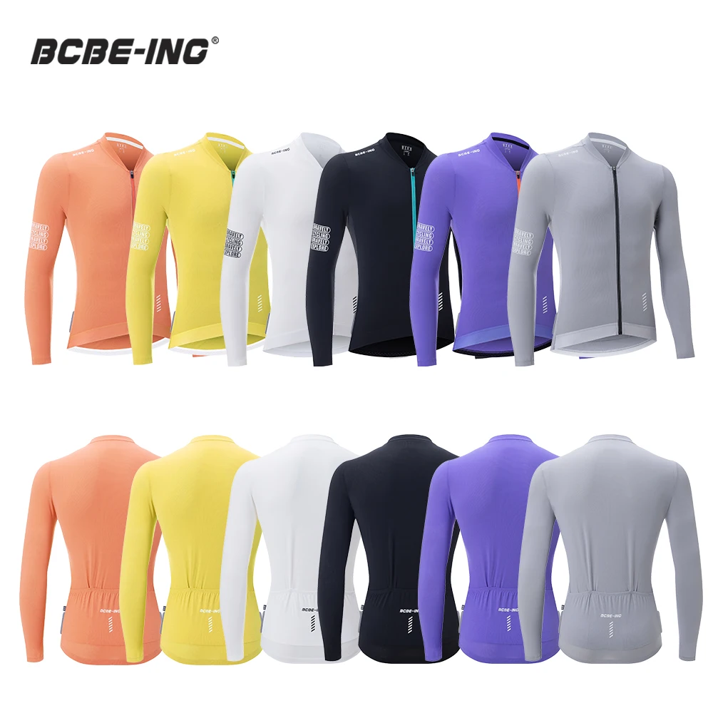 

Велосипедная майка BCBE-ING с длинными рукавами для мужчин и женщин, дышащая, быстросохнущая, с защитой от ультрафиолета SPF 50+, маленький размер