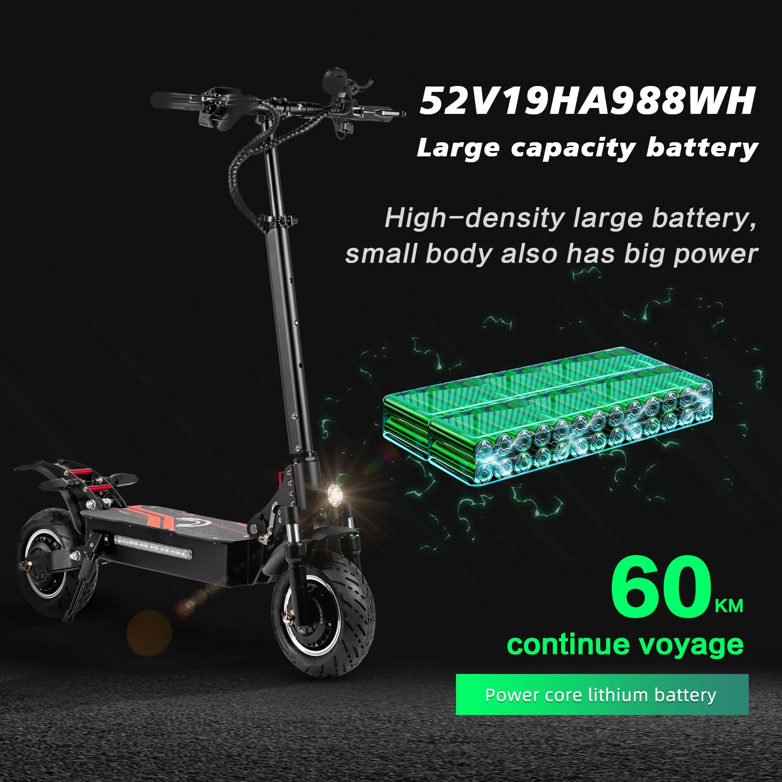BOYUEDA Q7Pro Patinete Eléctrico Todoterreno – Motor Dual 3200W - imagen 2